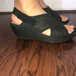Clark black heels